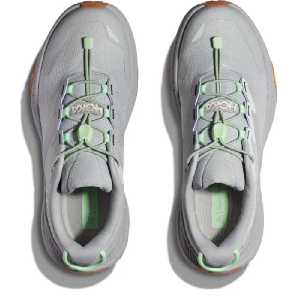 Hoka Harbor Mist/Lime Glow Transport Women's Athletic Shoes